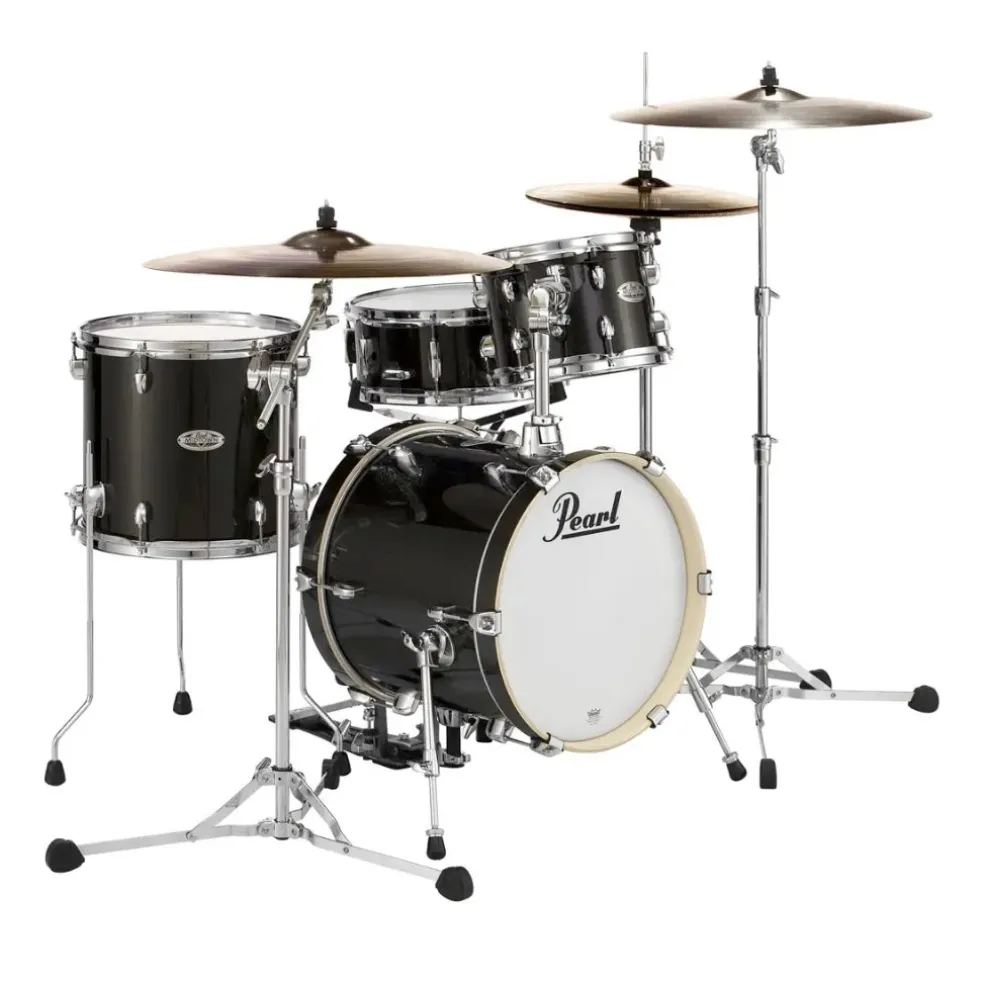 Pearl Midtown Shell Pack - 10, 13FT ,13S , 16K - Black Gold Sparkle w/ Hardware