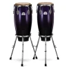 Pearl Primero Pro Series Oak Conga Set 10"+11" w/ Stands - Midnight Fade