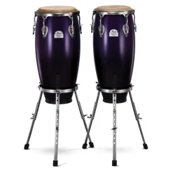 Pearl Primero Pro Series Oak Conga Set 10"+11" w/ Stands - Midnight Fade