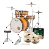 Pearl 22" Decade Maple 5-Piece Drum Kit Package with Zildjian Cymbals (S Series) & Hardware - Classic Satin Amburst