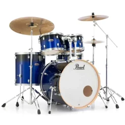 Pearl 22" Decade Maple 5-Piece Drum Kit Package with Zildjian Cymbals (S Series) & Hardware - Kobalt Blue Fade
