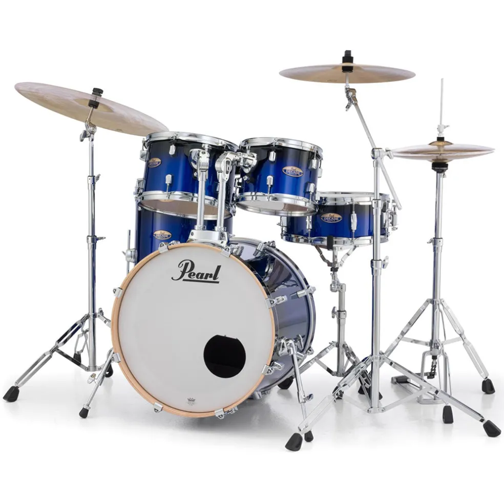 Pearl 22" Decade Maple 5-Piece Drum Kit Package with Zildjian Cymbals (S Series) & Hardware - Kobalt Blue Fade