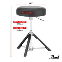 Pearl 15" Gas Lift Throne with Round Multi-Core Foam Cushion & Aluminium Struts