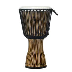 Pearl 12" Synthetic Shell Djembe Rope Tuned - Zebra Grass