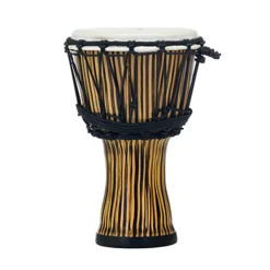 Pearl 7" Synthetic Shell Djembe Rope Tuned - Zebra Grass
