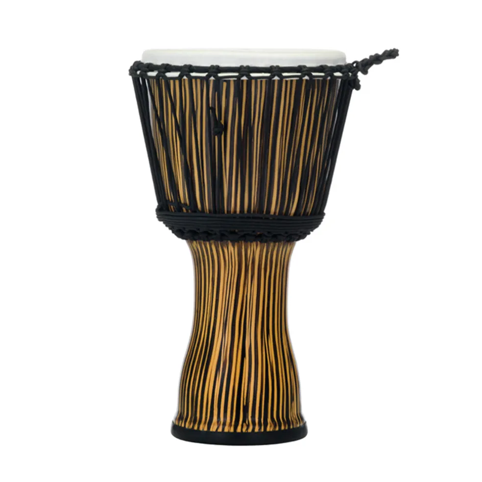Pearl 10" Synthetic Shell Djembe Rope Tuned - Zebra Grass