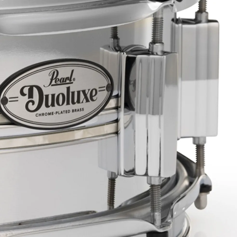Pearl 14"x5" Duoluxe Chrome Over Brass Snare Drum