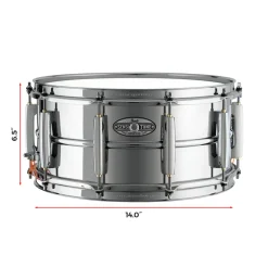 Pearl 14"x6.5" Sensitone Heritage Alloy Snare Drum - Steel