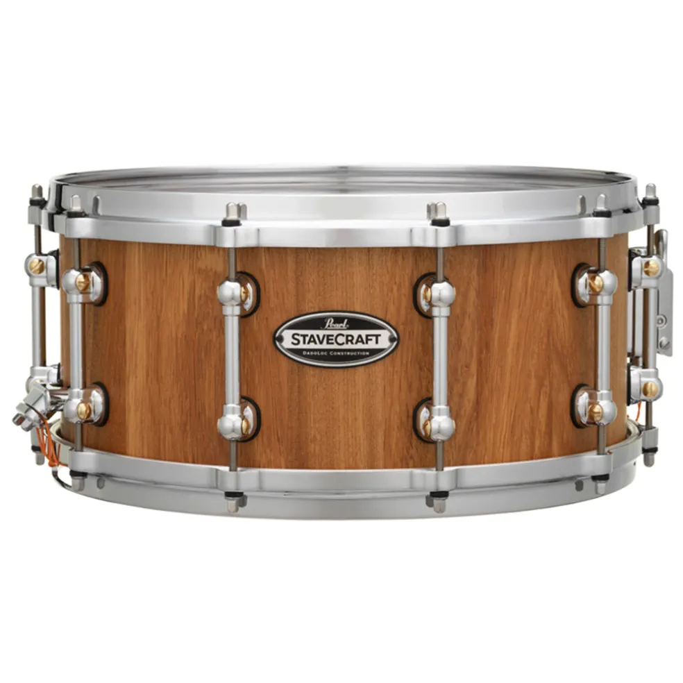 Pearl 14"x6.5" StaveCraft Makha with Thai Oak DadoLoc Snare Drum