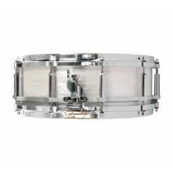 Pearl 14"x6.5" 75th Anniversary President Series Free Floater Phenolic Snare Drum - Pearl White Oyster