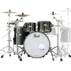 Pearl Reference 4-Piece Shell Pack 10, 12, 16, 22 - Black Pearl w/ Black Nickel Hardware