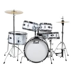 Pearl Roadshow Junior 5-Piece Drum Kit Pack with Hardware & Cymbals - Pure White