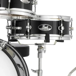 Pearl Roadshow Junior 5-Piece Drum Kit Pack with Hardware & Cymbals - Jet Black