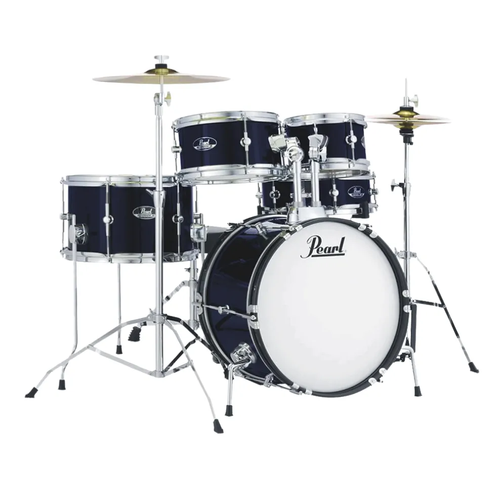 Pearl Roadshow Junior 5-Piece Drum Kit Pack with Hardware & Cymbals - Royal Blue Metallic
