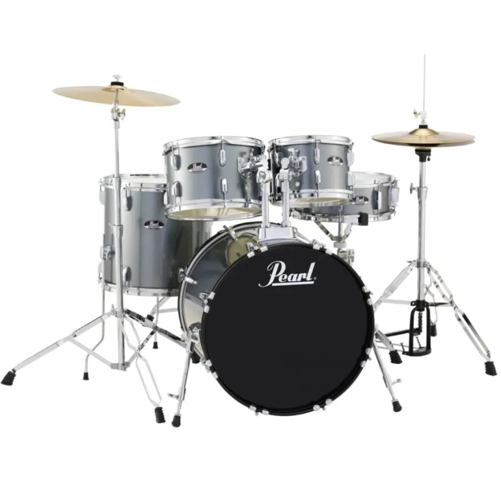 Pearl Roadshow 20" 5-Piece Fusion Kit with Hardware and Cymbals - Charcoal Metallic