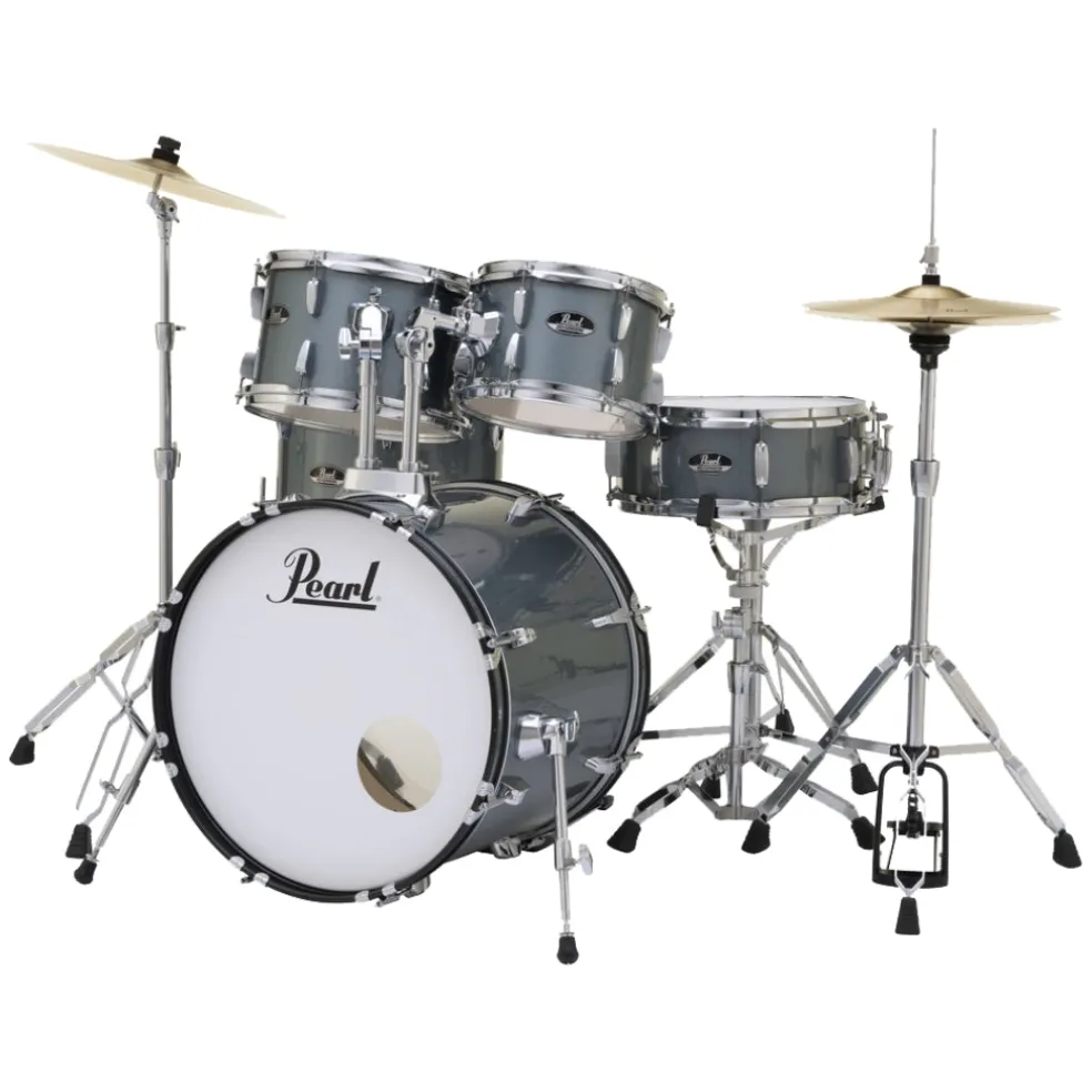 Pearl Roadshow 20" 5-Piece Fusion Kit with Hardware and Cymbals - Charcoal Metallic