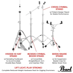 Pearl SP-930S Single Braced Hardware Pack