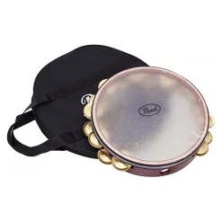 Pearl Symphonic Tambourine w/ Brass Jingles & Bag