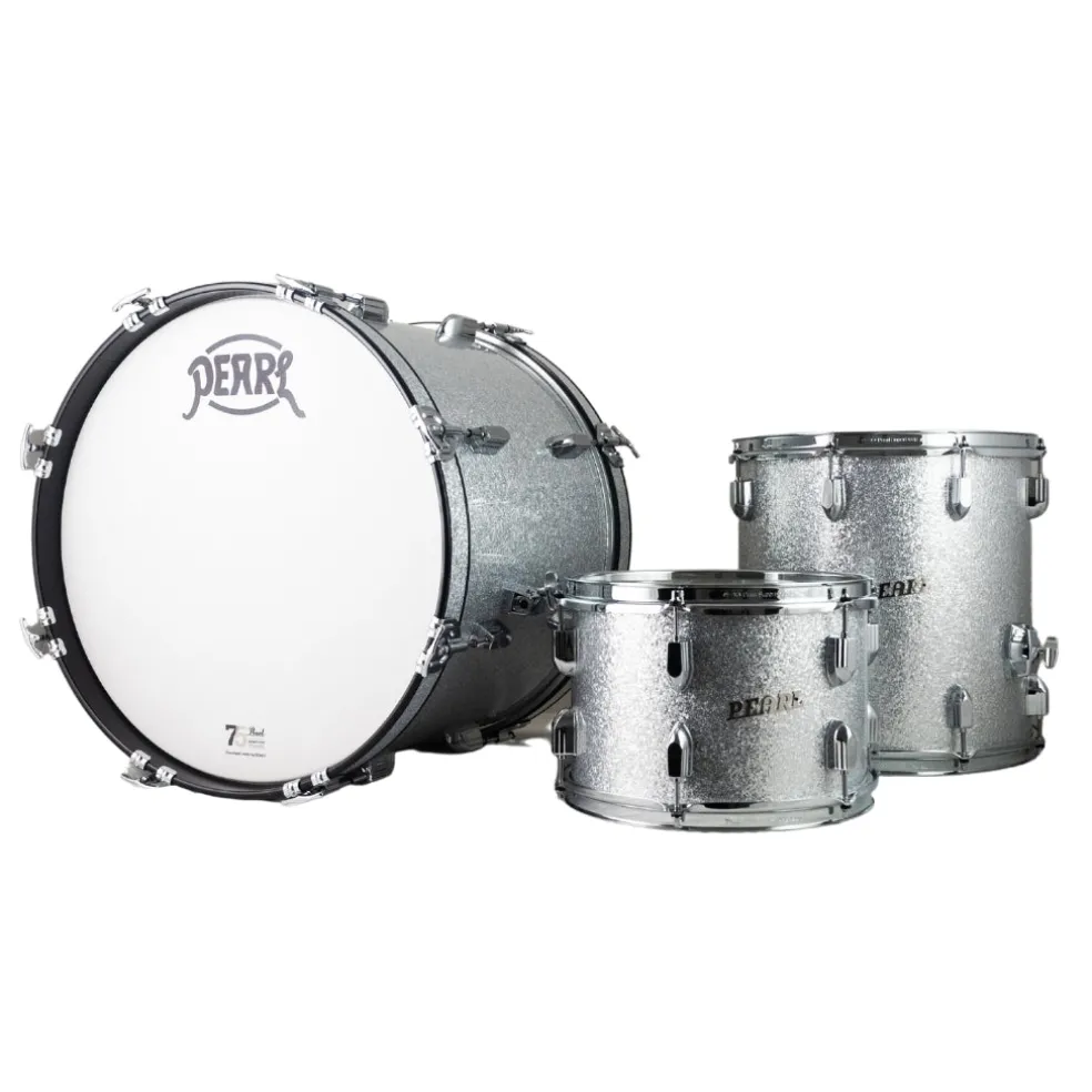 Pearl 75th Anniversary President Series Deluxe 20" 3-Piece Shell Pack Lauan - Silver Sparkle
