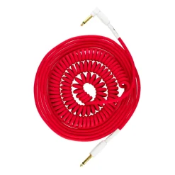 Pig Hog Half Coil Instrument Cable - 30ft - Candy Apple Red