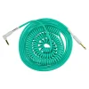 Pig Hog Half Coil Instrument Cable - 30ft - Seafoam Green