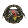 Pig Hog Rasta Stripes Instrument Cable, 20ft