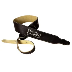 Pratley Leather Guitar Strap - Chocolate