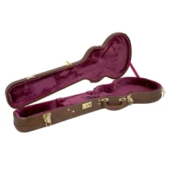 Premium LP Case - Brown w/ Red Plush Interior