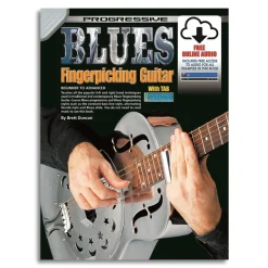 Progressive Blues Fingerpicking Guitar Book /Online Audio