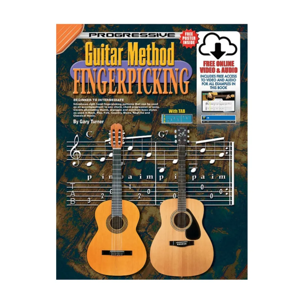 Progressive Guitar Method Fingerpicking Book/Online Video & Audio