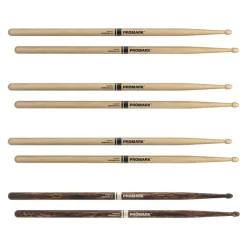 ProMark Rebound 5A Wood Tip - 4 Pack (3 Hickory + 1 Firegrain)