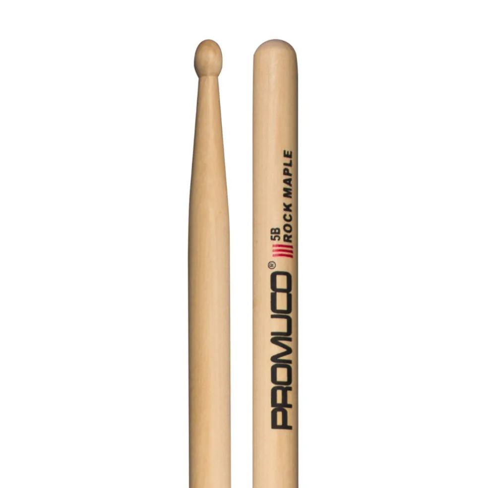 Promuco Rock Maple 5B Wood Tip Drumsticks