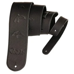 PRS - Guitar Strap, Birds, Leather - Black