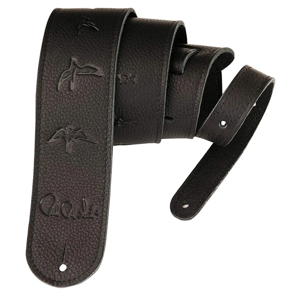 PRS - Guitar Strap, Birds, Leather - Black