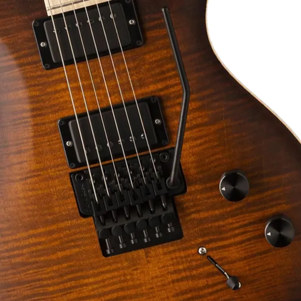 PRS CE24 Dustie Waring Signature Electric Guitar Floyd Rose - Burnt Amber Wrap Burst