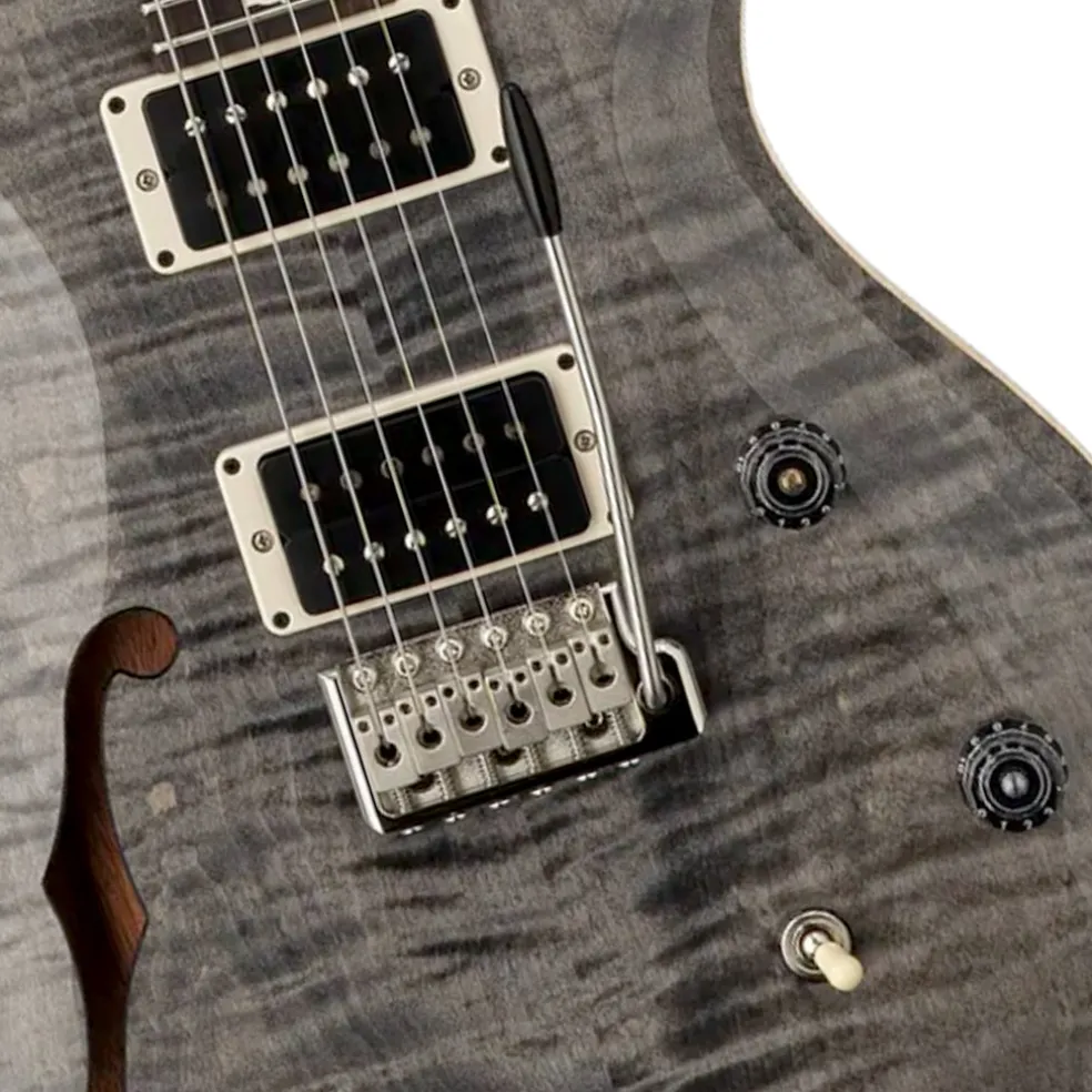 PRS CE24 Semi Hollow Electric Guitar - Faded Grey Black