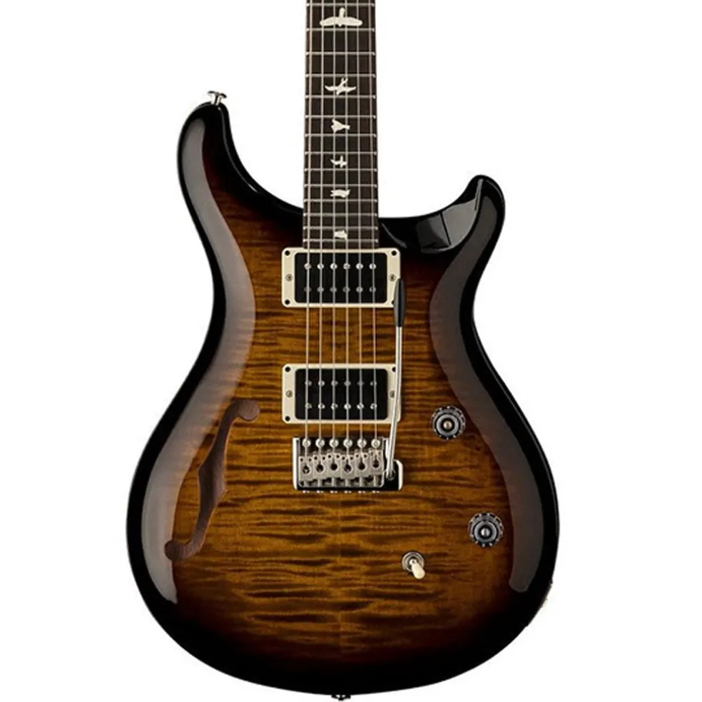 PRS CE24 Semi Hollow Electric Guitar - Black Amber