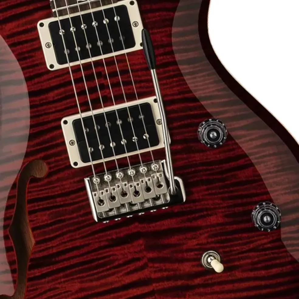 PRS CE24 Semi Hollow Electric Guitar - Fire Red