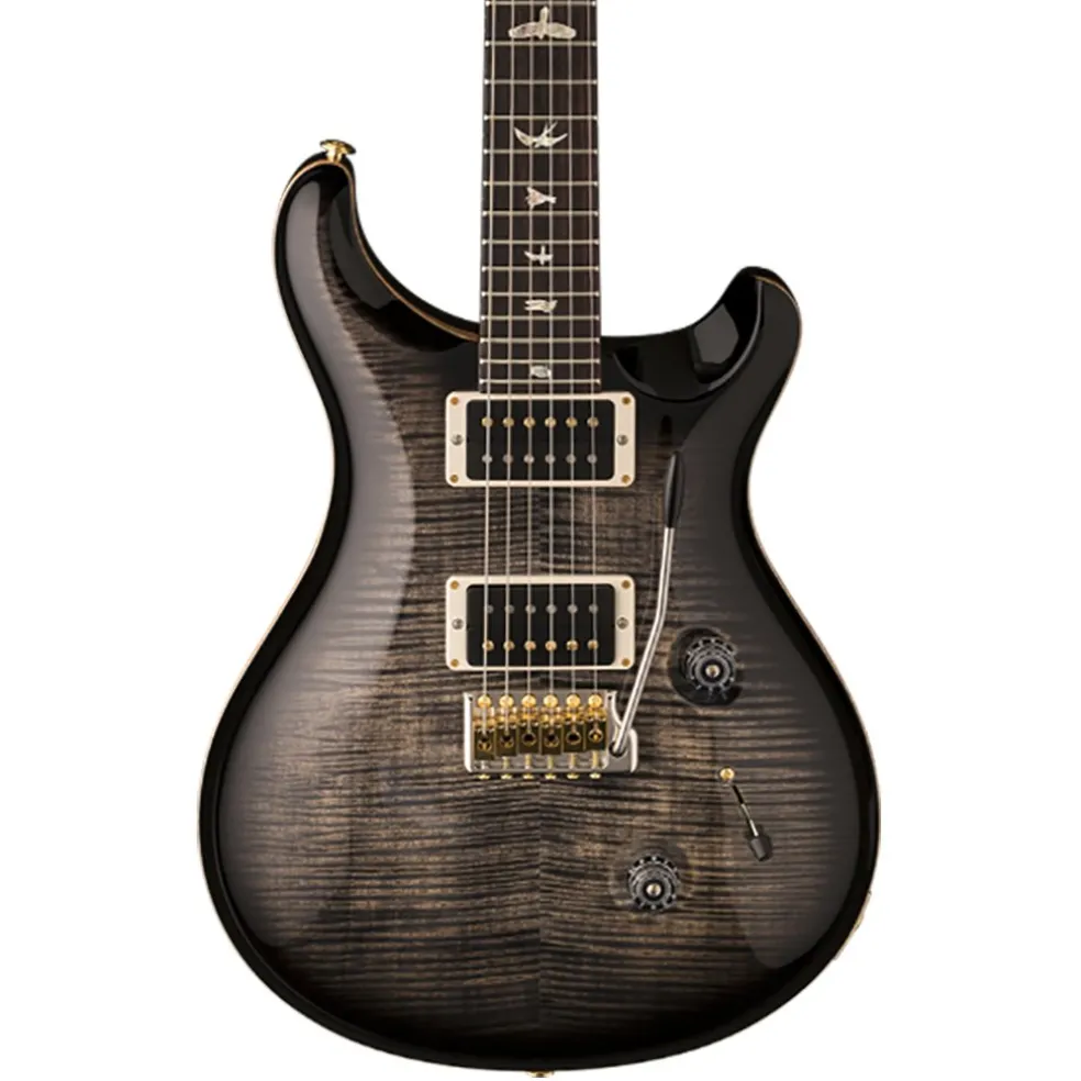 PRS Custom 24 - 10 Top - Pattern Thin - Charcoal Burst
