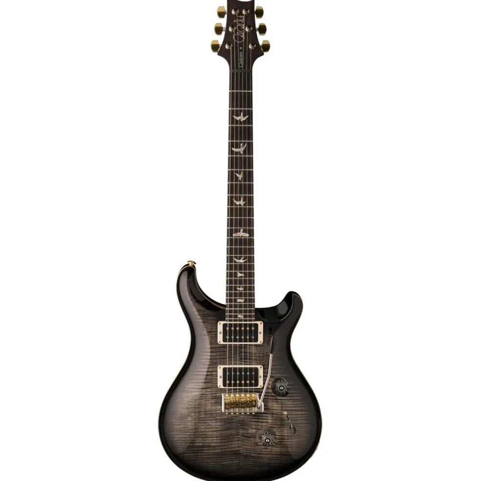 PRS Custom 24 - 10 Top - Pattern Thin - Charcoal Burst