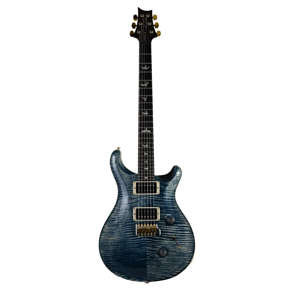 PRS Custom 24 10 Top - Faded Whale Blue - Pattern Thin Neck