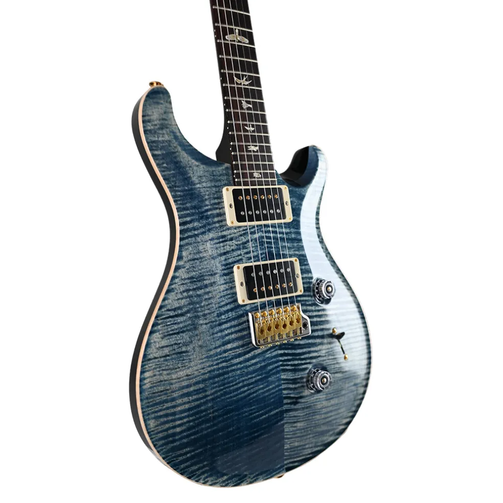 PRS Custom 24 10 Top - Faded Whale Blue - Pattern Thin Neck