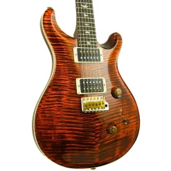 PRS Custom 24, Pat Thin Neck, 10 Top, Orange Tiger