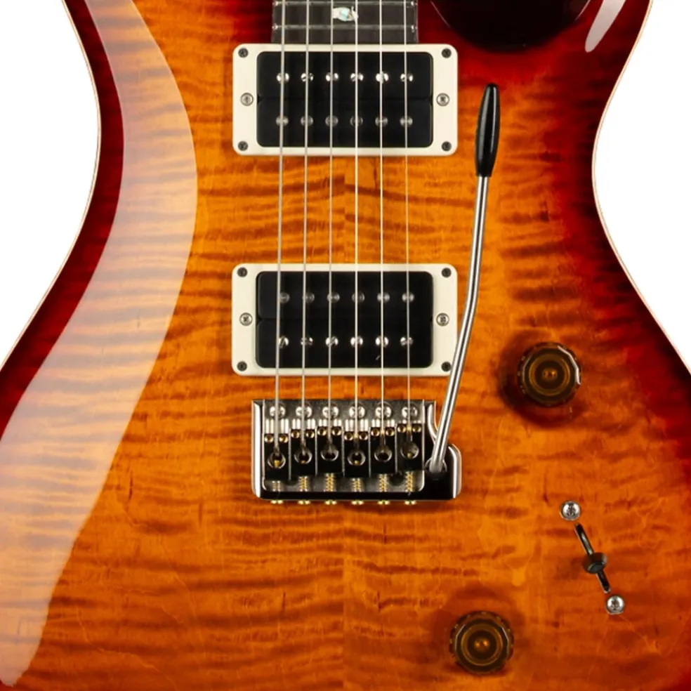 PRS Custom 24 Pattern Thin Electric Guitar - Dark Cherry Burst