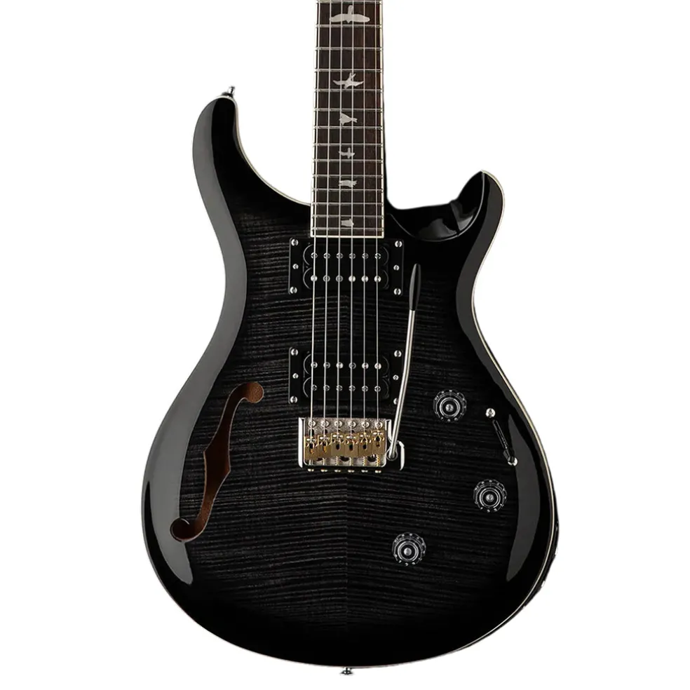 PRS SE Custom 24 Semi Hollow Piezo - Charcoal Burst