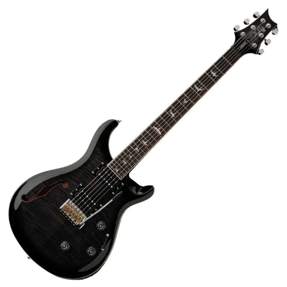 PRS SE Custom 24 Semi Hollow Piezo - Charcoal Burst