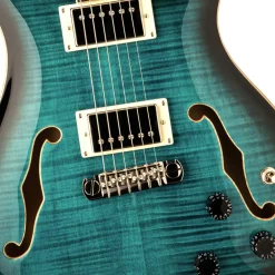 PRS SE Hollowbody II Piezo - Peacock Blue Burst
