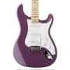 PRS SE Silver Sky Maple Fretboard Left Handed Summit Purple