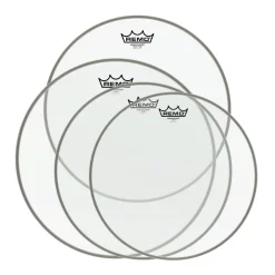 Remo Pro Pack Ambassador Clear 10" 12" 16" FREE 14'' SA Hazy Snare Side