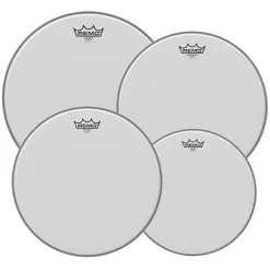 Remo Pro Pack Emperor Coated 10" 12" 16" FREE 14'' Ambassador Coated